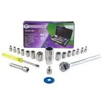 Juego de herramientas 1/4 bits y accesorios 21 piezas