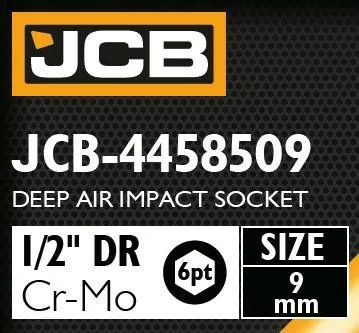 Adaptador de impacto profundo 1/2" 9mm (hexagonal de 6 caras)