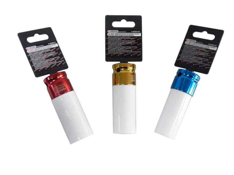 Nasadka de impacto profunda para llantas de aleación con casquillo de seguridad 19mm 1/2"