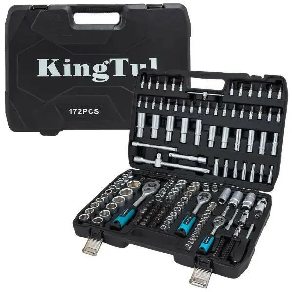 Juego de herramientas 172 piezas 1/4" 3/8" 1/2" (hexagonales) (4-32mm)