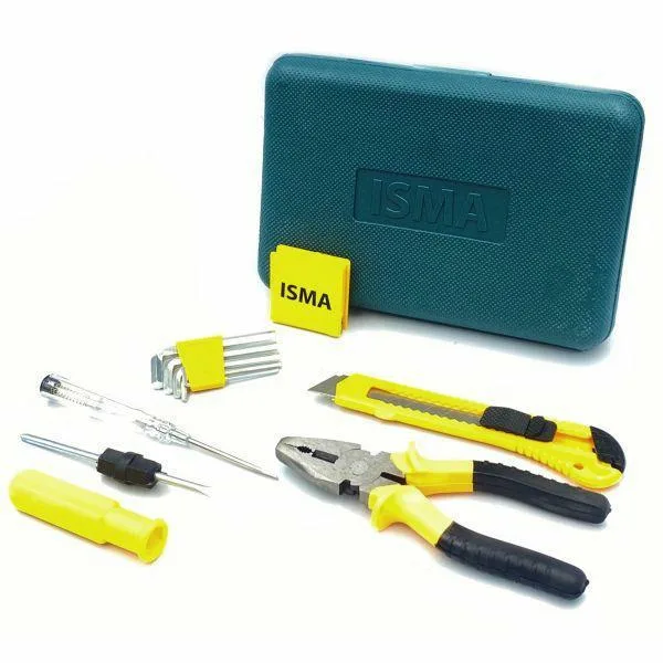 Juego de herramientas 12 piezas: alicates, llaves y destornilladores