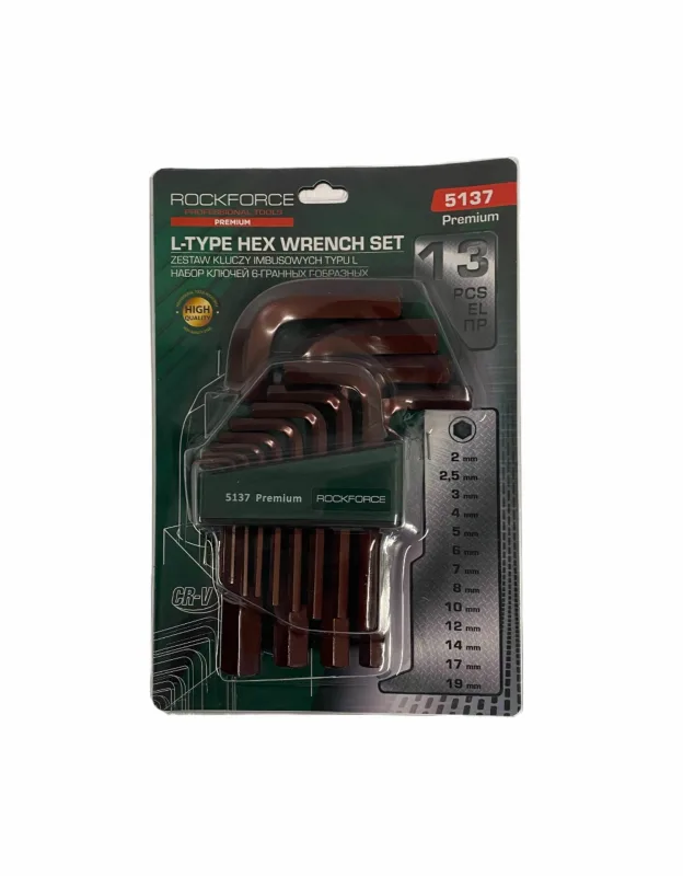 Juego de llaves Allen 13 piezas (2-19mm)