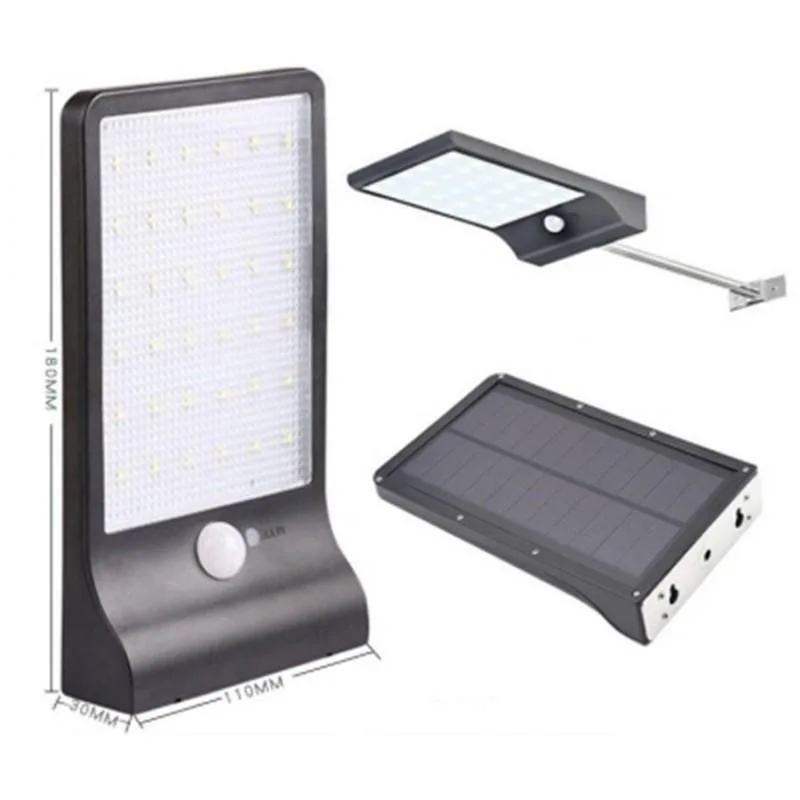 Lámpara solar LED (5.5V, 2.5W, 18650Li) 3.7V, 2000mAh, 36SMD LED, 6500K)