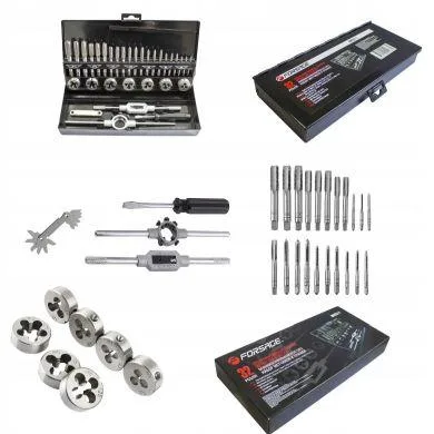 Zestaw gwintowników i narzynek 32el. m3-m12