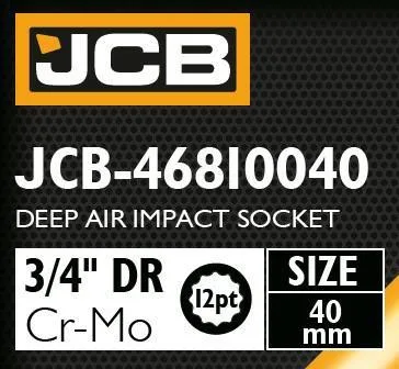 Adaptador de impacto profundo 3/4" 40mm (12-puntas)