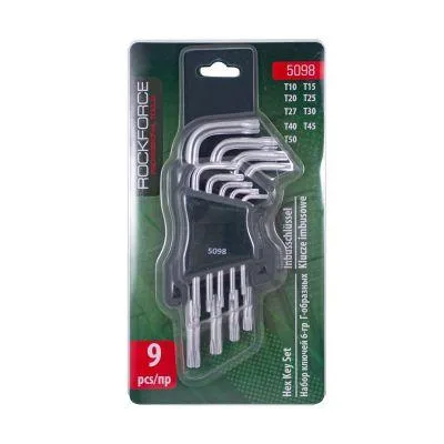 Juego de llaves Torx T10-T50 9 piezas
