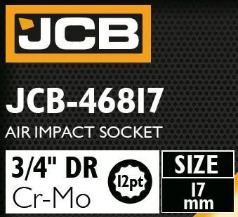 Adaptador de impacto 3/4" 17mm (12-puntas)