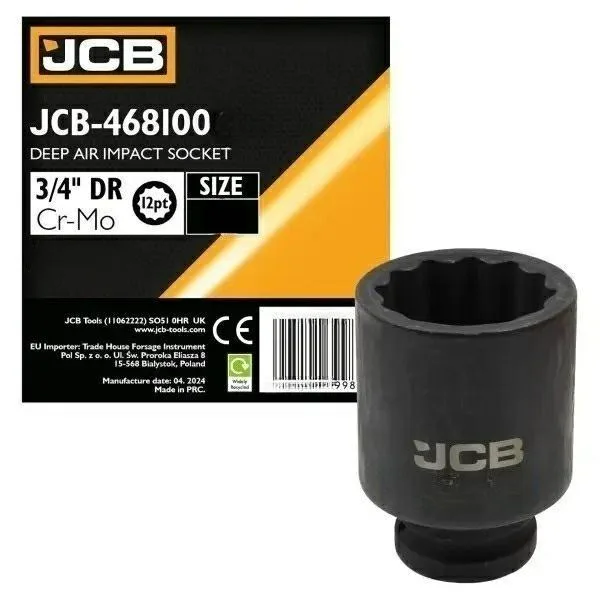 Adaptador de impacto profundo 3/4" 49mm (12 puntas)