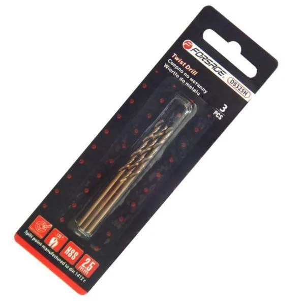 Juego de brocas de 1,5 mm - 3 piezas para metal