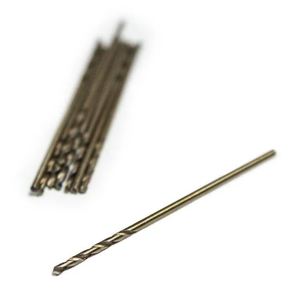 Juego de brocas de 1,5 mm, 10 piezas para metal en estuche de plástico