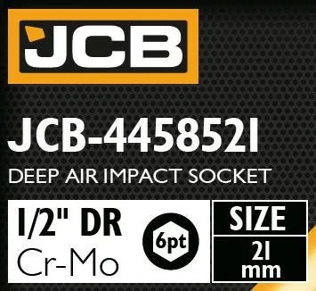 Adaptador de impacto profundo 1/2" 21mm (hexagonal de 6 caras)