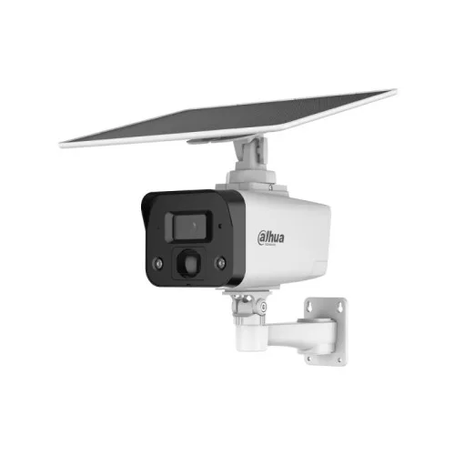 (ipc-hfw2441dg-4g-sp-b) dahua camara ip bullet con panel solar integrado, camara 4mp smart dual light, ip67, smd, 4g, ir30m, soporta microsd 512gb, fija 3.6mm