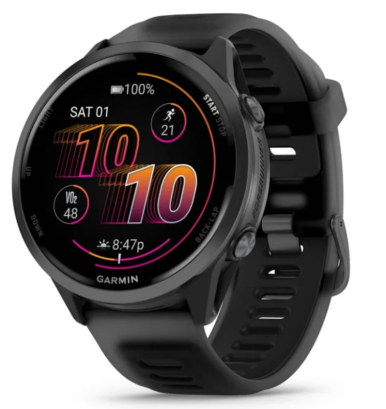 Garmin Forerunner 570 3,56 cm (1.4") AMOLED 47 mm Digital 454 x 454 Pixeles Pantalla táctil Negro Wifi GPS (satélite)