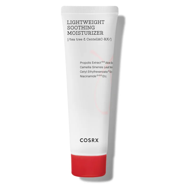 COSRX AC Collection Lightweight Soothing Moisturizer, 80ml / 2.70 fl.oz | Aloe Vera Leaves Extracto 71.2% | Animal Testing Free, Paraben Free, Korean Skincare