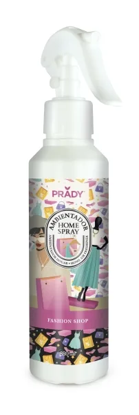 PRADY - Ambientador Fashion Shop, con la fragancia de tu tienda de ropa favorita. Spray de 220 ml. Para un aroma duradero y muy fácil de transportar a cualquier lado