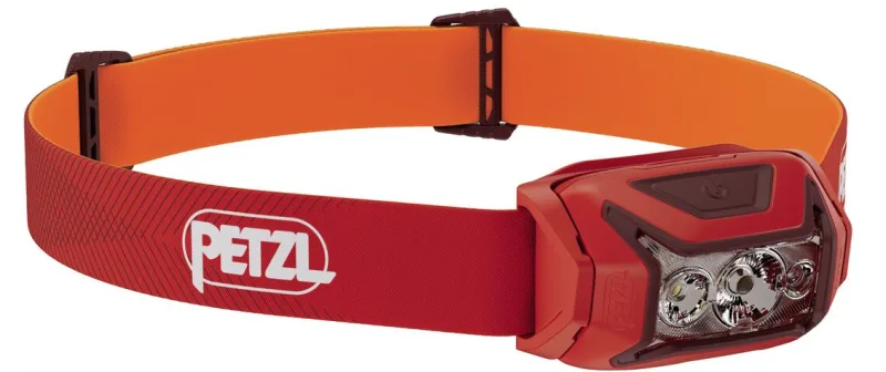 Petzl Actik Rojo Linterna con cinta para cabeza LED
