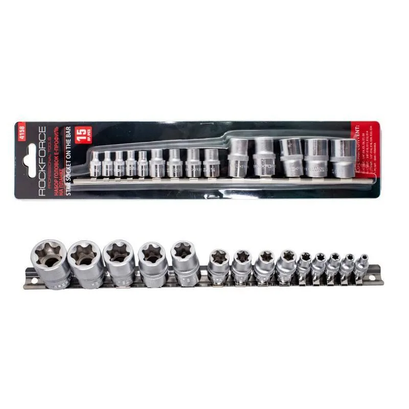 Set of e-profile heads 15el.1/4'', 3/8'' and 1/2''