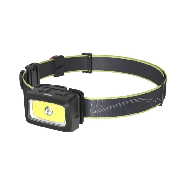 Hama HL350 Negro, Azul, Amarillo Linterna con cinta para cabeza LED