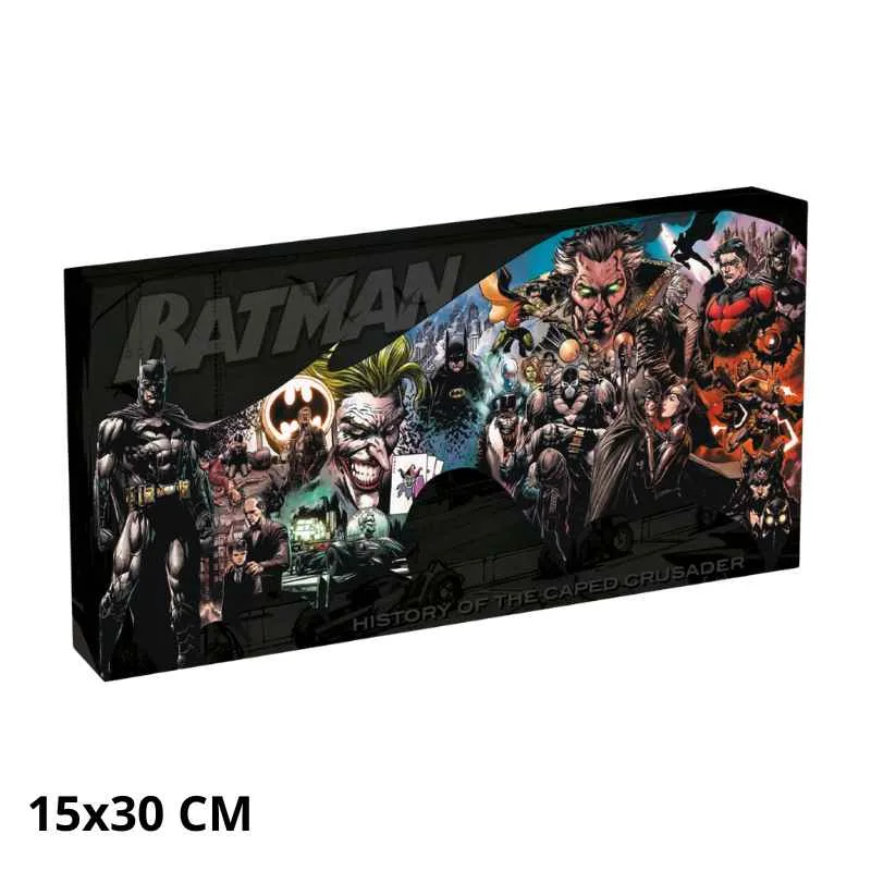 Batman - lienzo con iluminación 15x30 cm