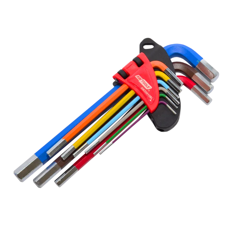 Awtools klucze imbusowe hex/ 1,5-10,0mm/ 9szt. kolor black line