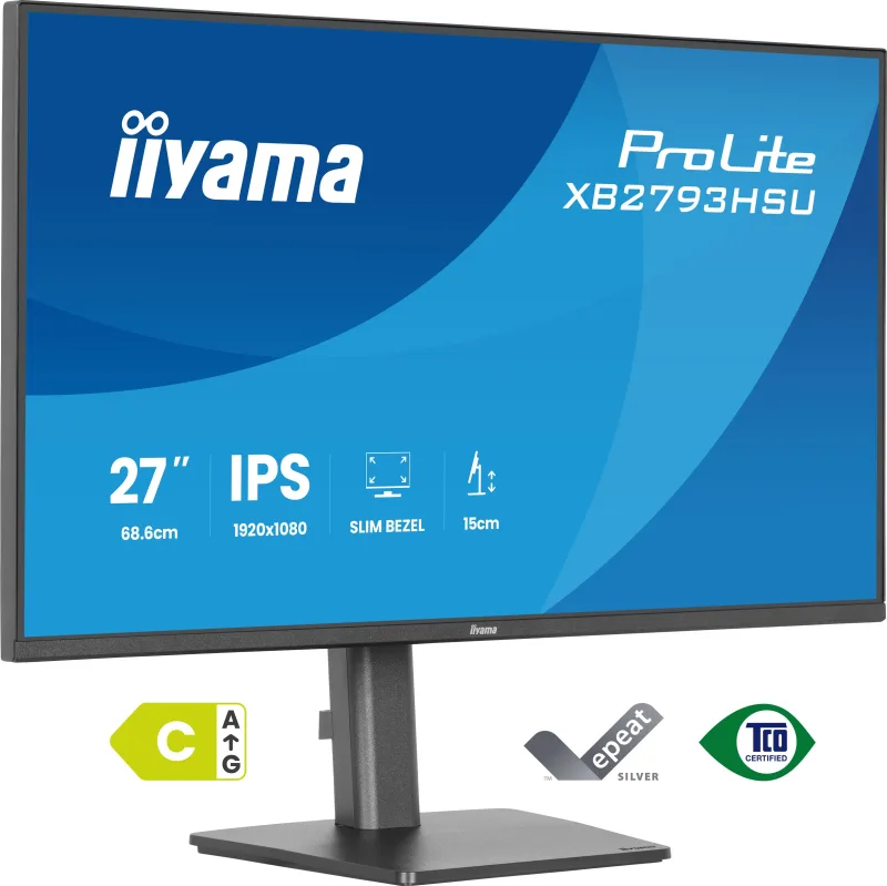 iiyama ProLite XB2793HSU-B1 pantalla para PC 68,6 cm (27") 1920 x 1080 Pixeles Full HD LED Negro
