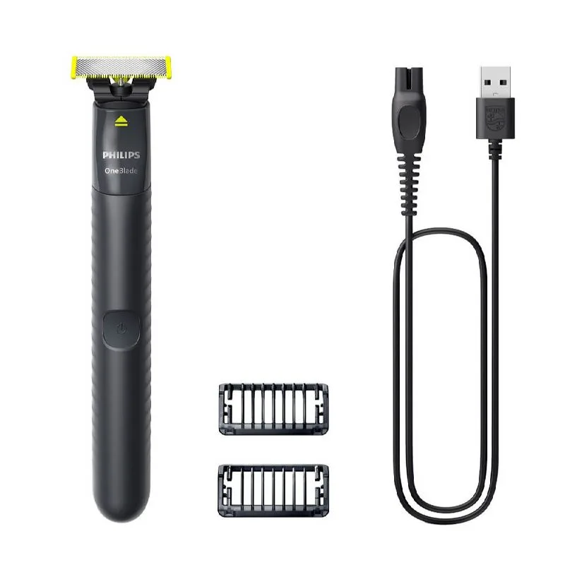 Philips Norelco OneBlade QP1424/10 afeitadora Máquina de afeitar de láminas Recortadora Carbón vegetal