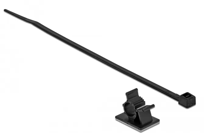 DeLOCK 18878 presilla Nylon Negro 10 pieza(s)