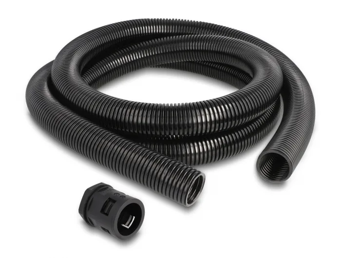 DeLOCK Funda protectora de cable de 2 m x 28,5 mm con juego de conector PG21 negro