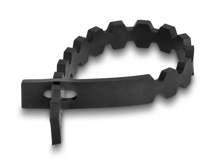 DeLOCK Sujetacables flexibles reutilizables 20 piezas negro/blanco