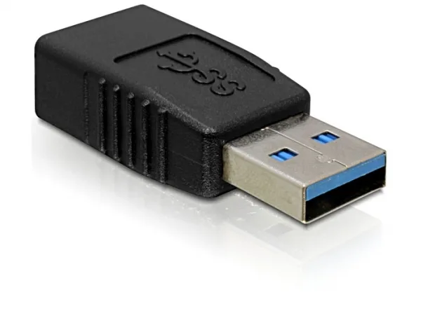 DeLOCK USB 3.0-A Adapter USB-A Negro