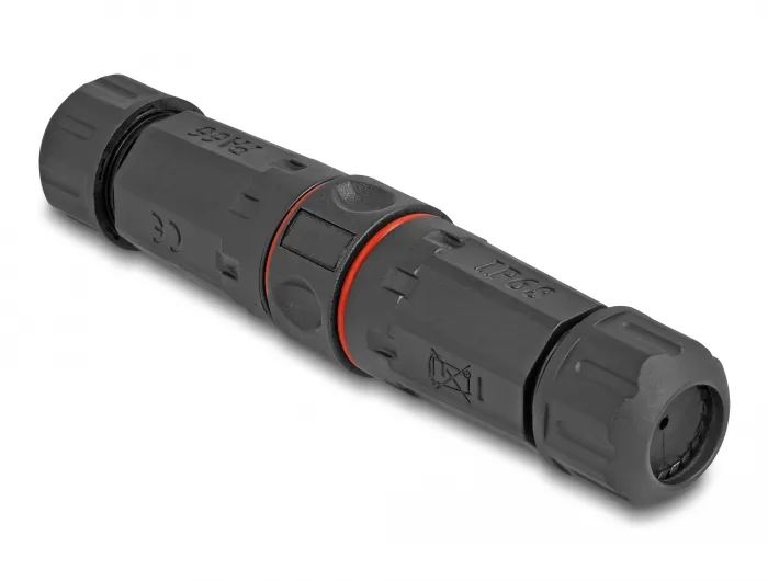 DeLOCK Conector de cable de fibra óptica SC Simplex hembra a SC Simplex hembra OM4 resistente al agua