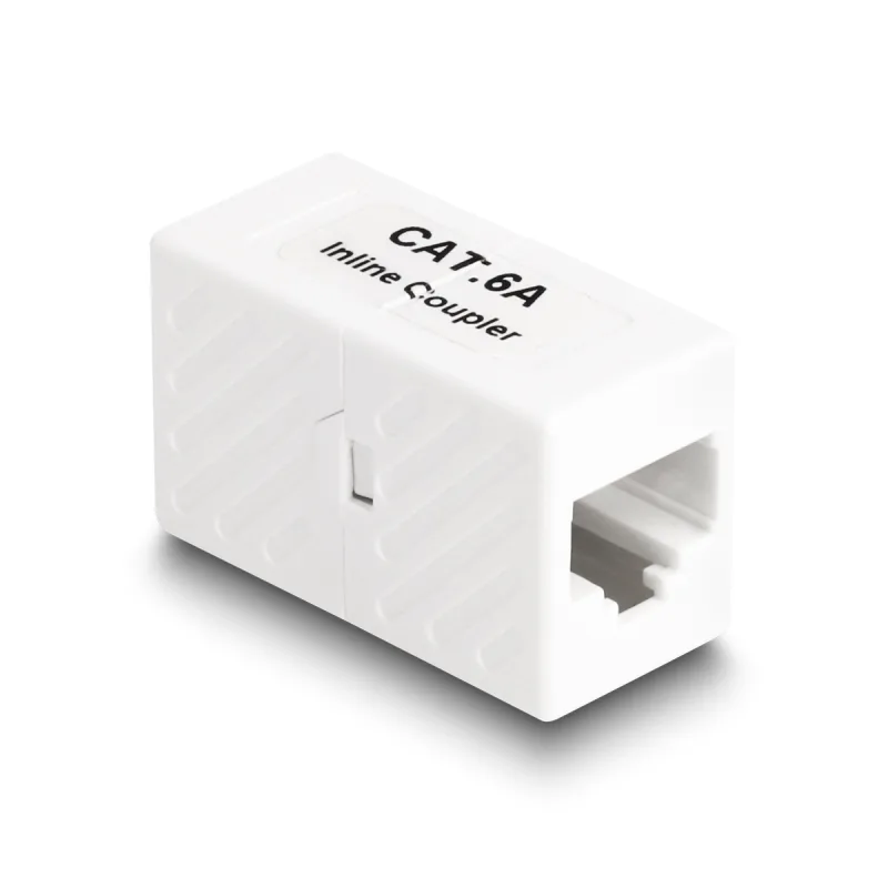 DeLOCK Adaptador RJ45 hembra a RJ45 hembra Cat.6A UTP blanco
