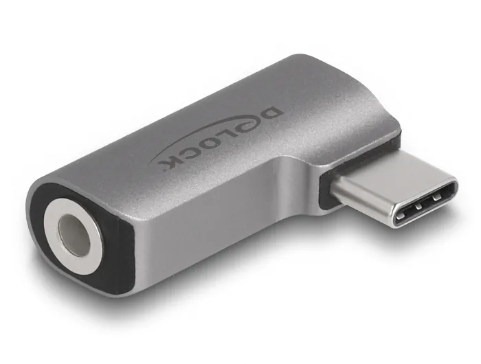 DeLOCK Adaptador de audio USB Type-C macho a conector hembra estéreo de 4 pines de 3,5 mm