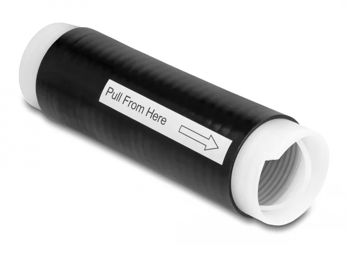 DeLOCK Tubo retráctil en frío 35 mm x 130 mm 2 unidades negro