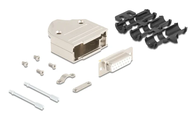 DeLOCK 67133 conector D-Sub (15-pin) Plata