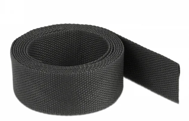 DeLOCK Tubo termorretráctil de tela de 2 m x 20 mm con una relación de contracción de 2:1 negro