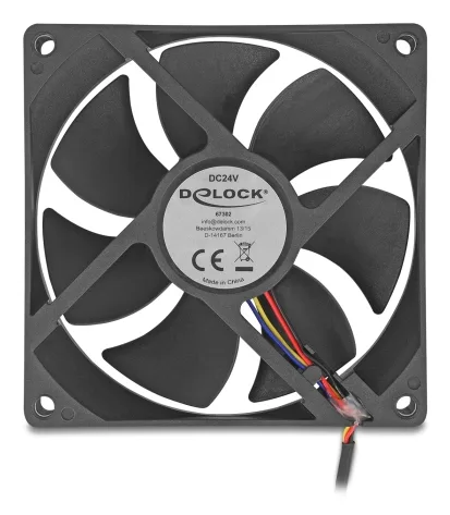 DeLOCK 67302 sistema de refrigeración para ordenador Carcasa del ordenador Ventilador 9,2 cm Negro 1 pieza(s)