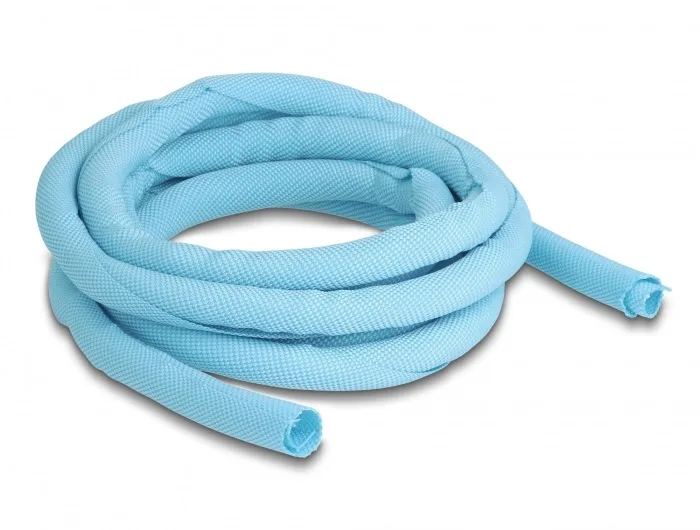 DeLOCK Manga tejida de cierre automático resistente al calor 2 m x 10 mm azul