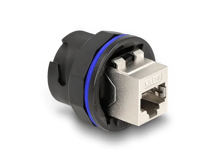 DeLOCK Conector empotrable RJ45 Cat.6A negro