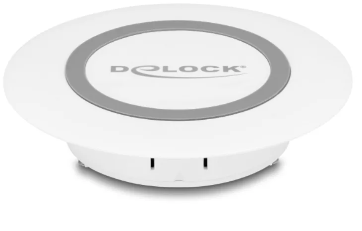 DeLOCK 66260 cargador de dispositivo móvil Smartphone Blanco USB Cargador inalámbrico Interior