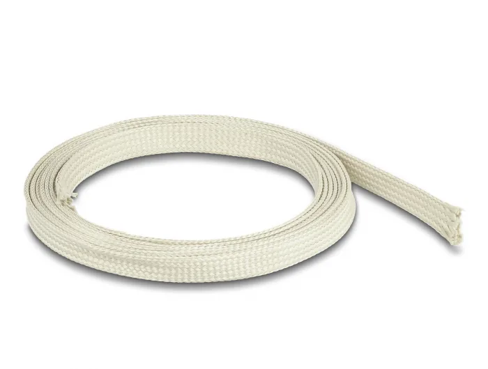 DeLOCK Funda Trenzada de fibras nomex 2 m x 10 mm blanca
