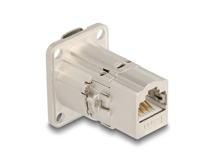 DeLOCK Conector empotrable RJ45 tipo-D Cat.6A STP metal