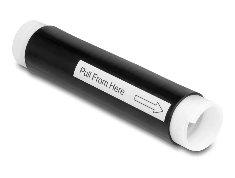 DeLOCK Tubo retráctil en frío 25 mm x 130 mm 2 unidades negro