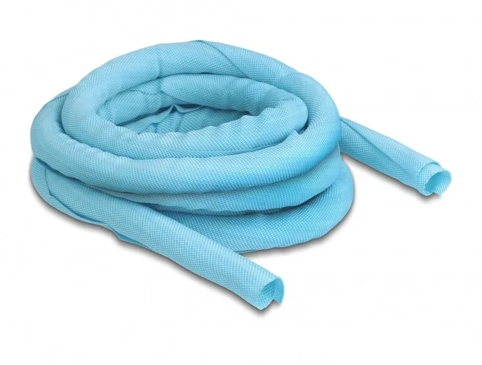 DeLOCK Manga tejida de cierre automático resistente al calor 5 m x 16 mm azul