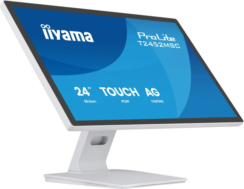 iiyama ProLite T2452MSC-W1AG pantalla para PC 60,5 cm (23.8") 1920 x 1080 Pixeles Full HD LED Pantalla táctil Blanco