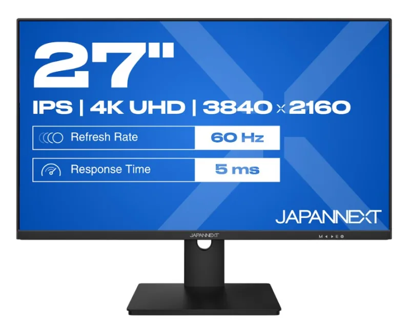 JAPANNEXT JN-IPS270UHD60F pantalla para PC 68,6 cm (27") 3840 x 2160 Pixeles 4K Ultra HD LED Negro