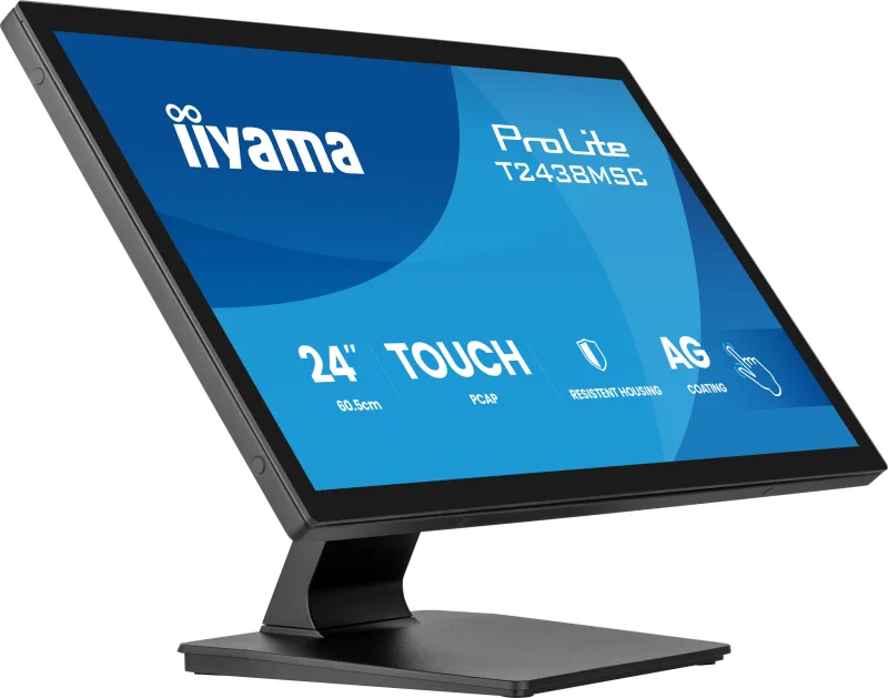 iiyama ProLite T2438MSC-B2 pantalla para PC 60,5 cm (23.8") 1920 x 1080 Pixeles Full HD LED Pantalla táctil Negro