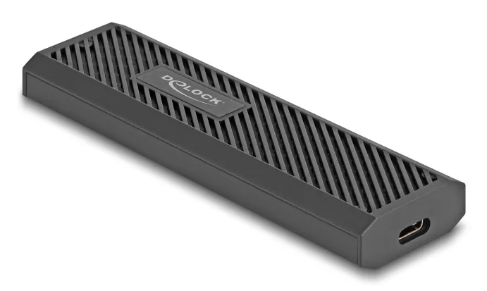 DeLOCK 42031 caja para disco duro externo Caja externa para unidad de estado sólido (SSD) Negro M.2