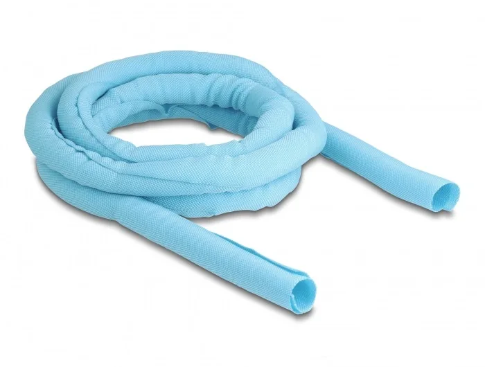 DeLOCK Manga tejida de cierre automático resistente al calor 2 m x 19 mm azul