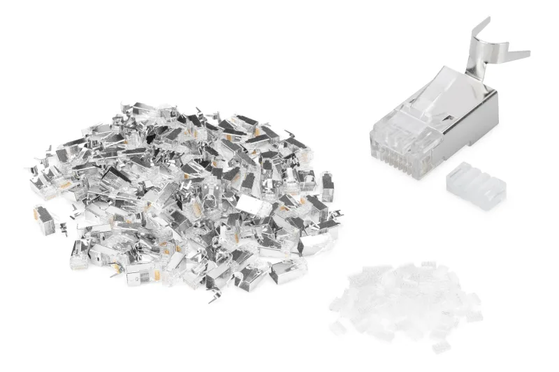 Digitus Conector modular para cable redondo, CAT 6A, apantallado - 100 unidades